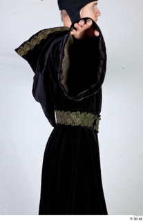 Photos Medieval Monk in Black suit 1 15th century Medieval Clothing Monk black habit upper body 0009.jpg